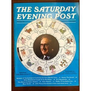 Vintage Magazine The Saturday Evening Post Feb 1974 Zodiac Astrology Rockwell